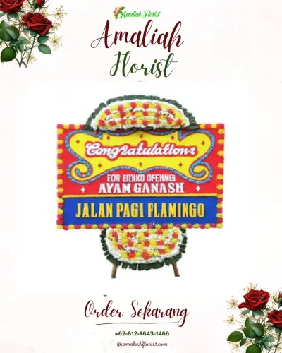 Bunga Papan Congratulation di Balekerto